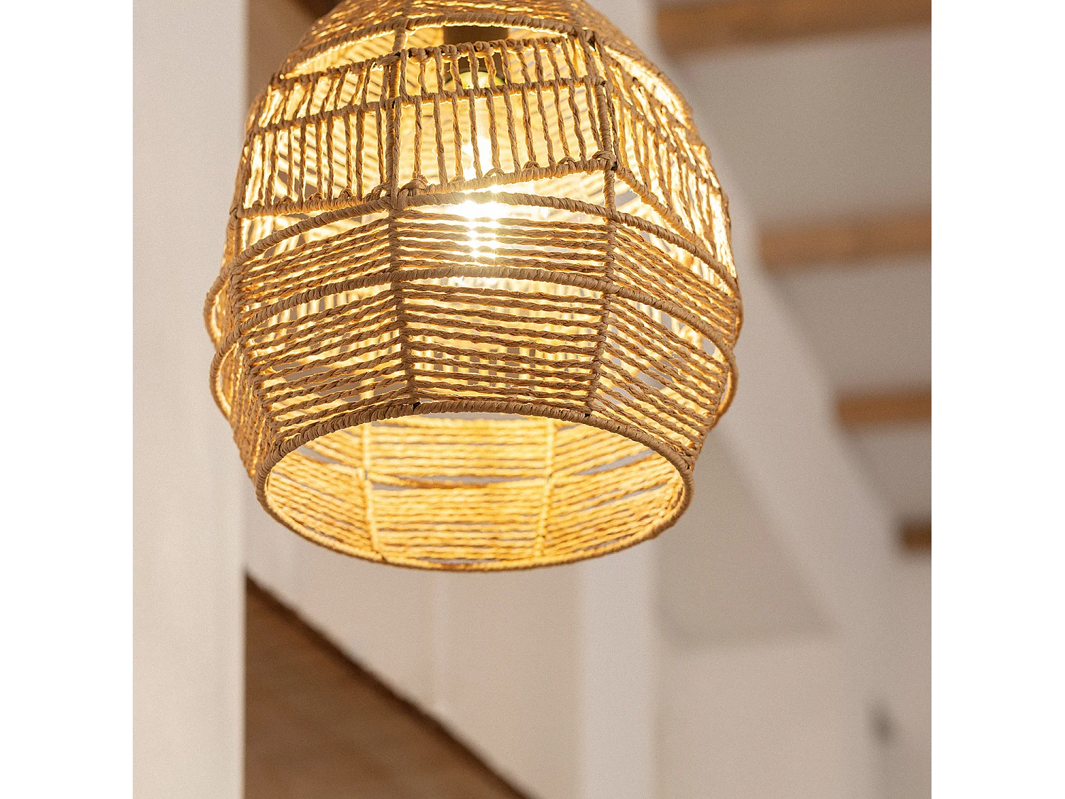 Suspension Papier Tressé Beyawo Naturel