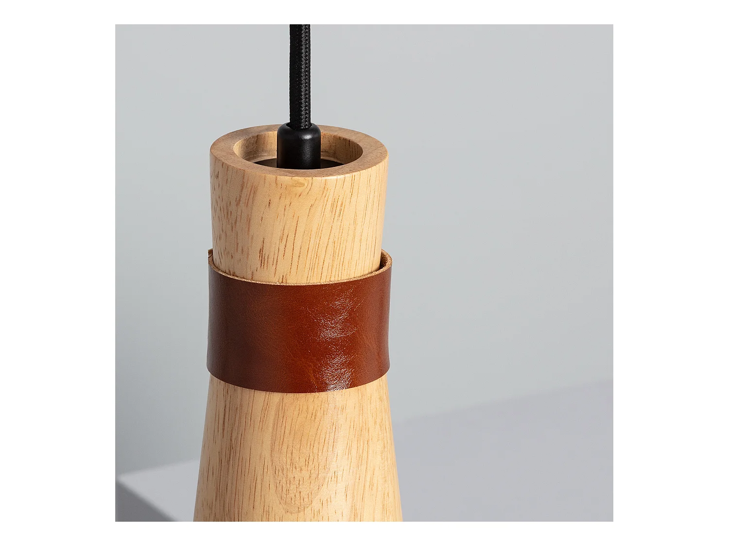 Lámpara Colgante Madera Barsella Natural