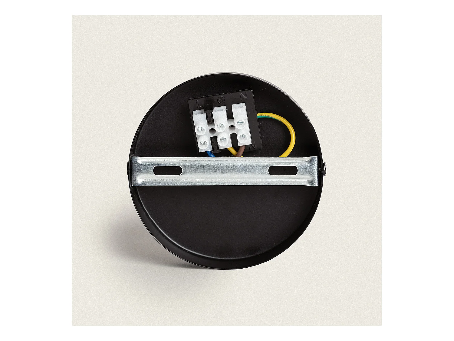 Lámpara Colgante de Metal y Cristal Apolo Blanco / Negro