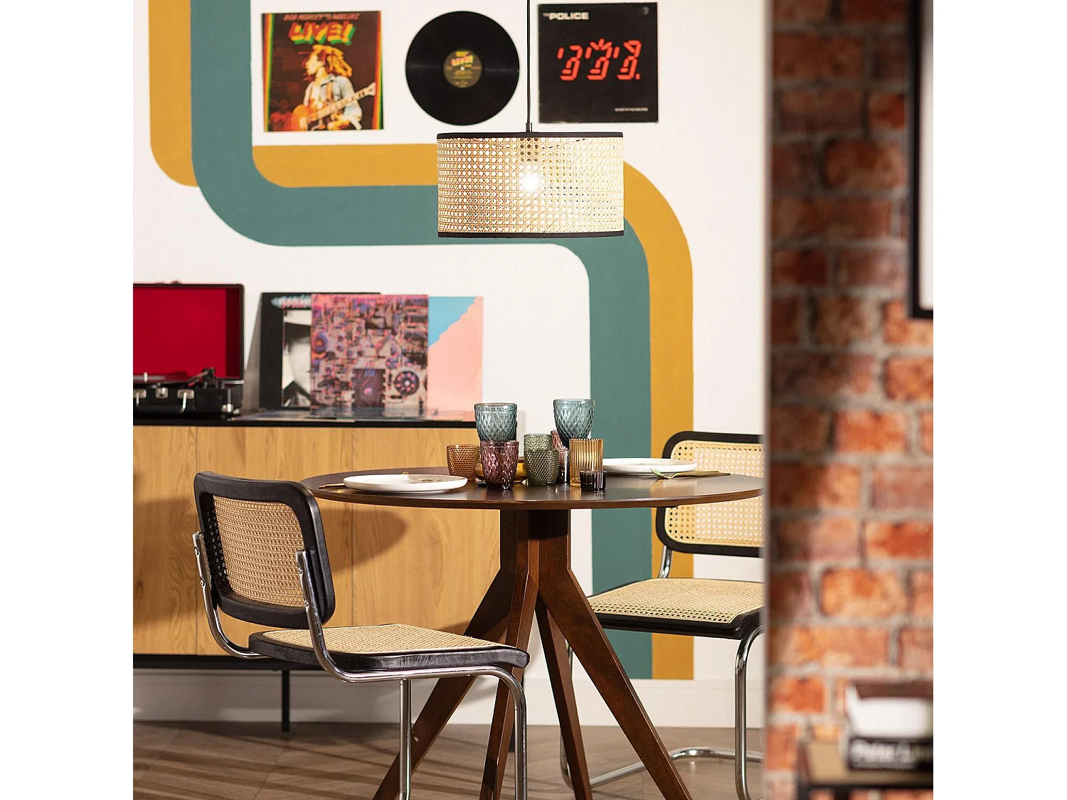 Suspension Rotin Huela Naturel