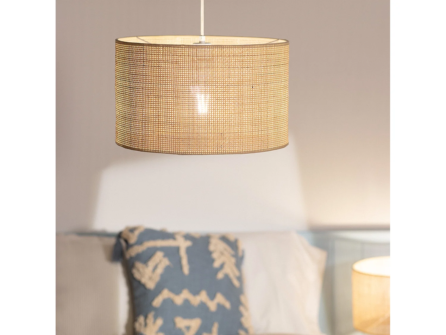 Suspension Rotin Baracoa Beige