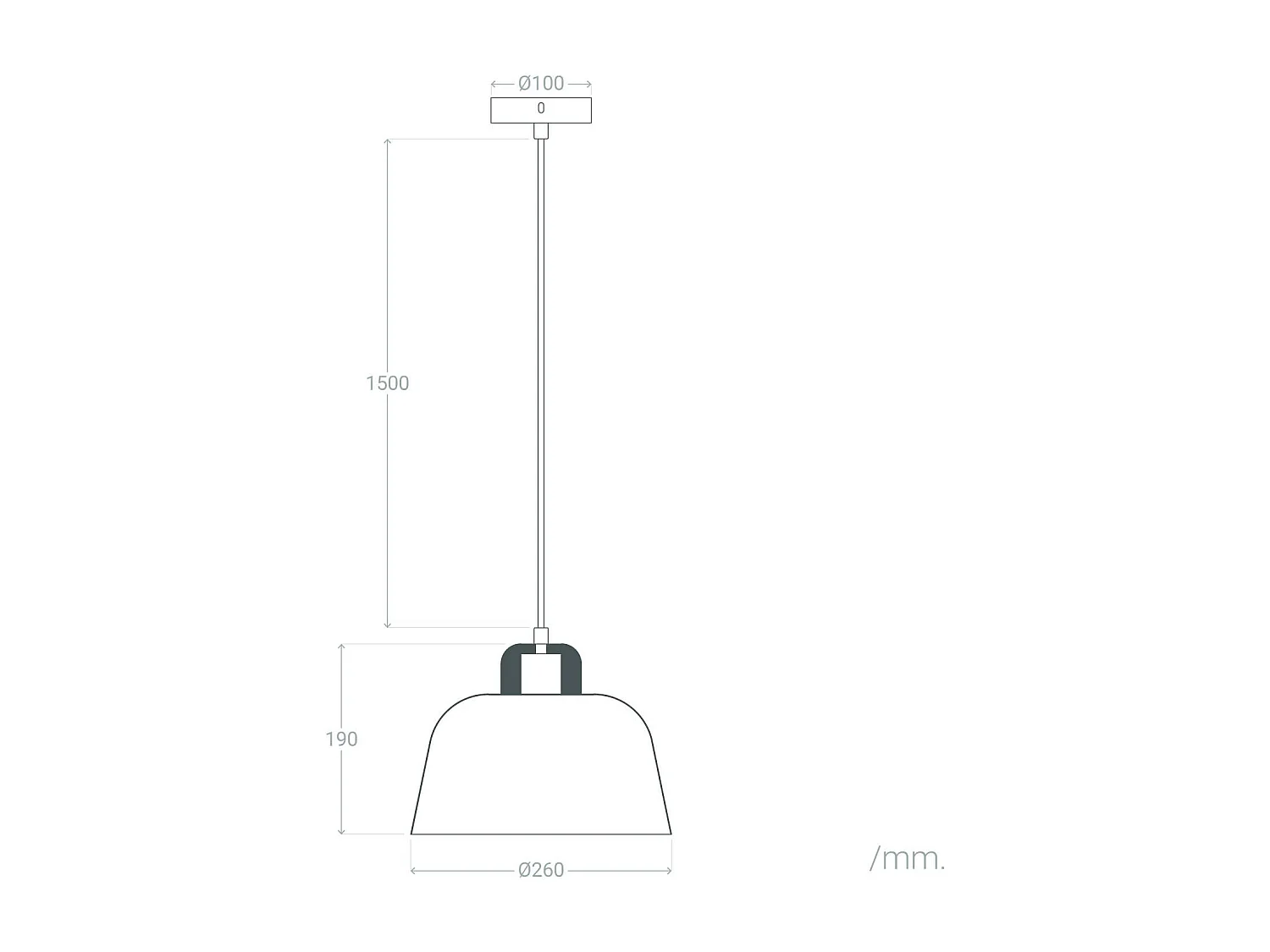 Suspension Métal et Bois Wawak Blanc