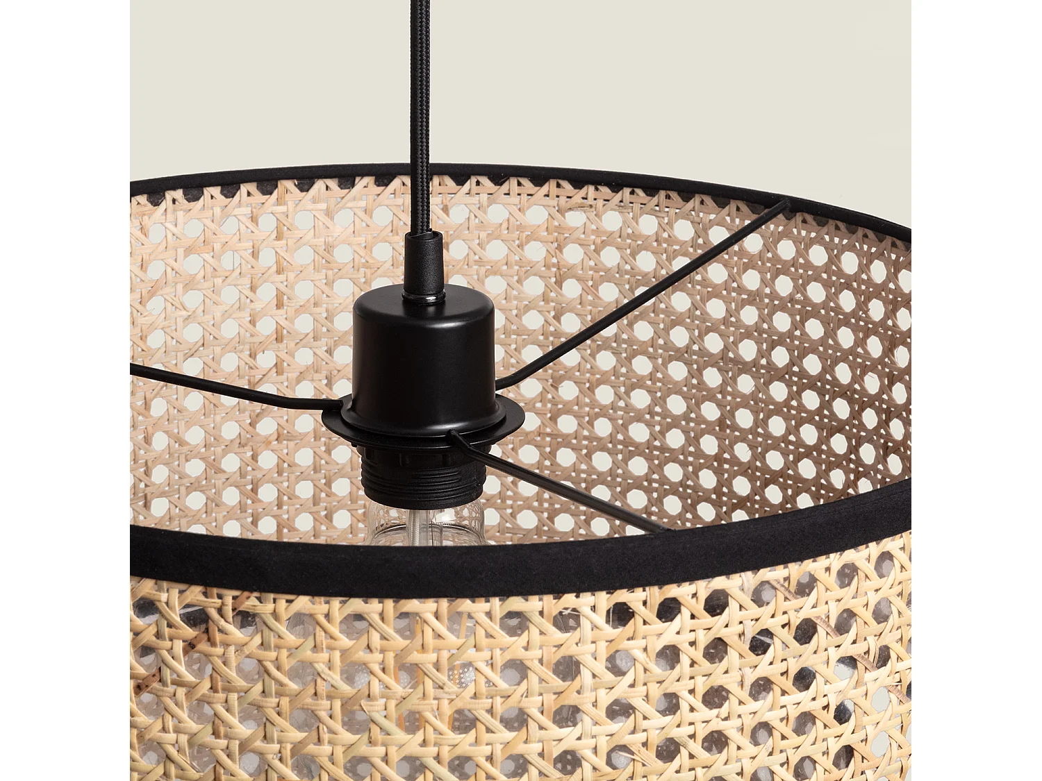 Suspension Rotin Huela Doppio Naturel