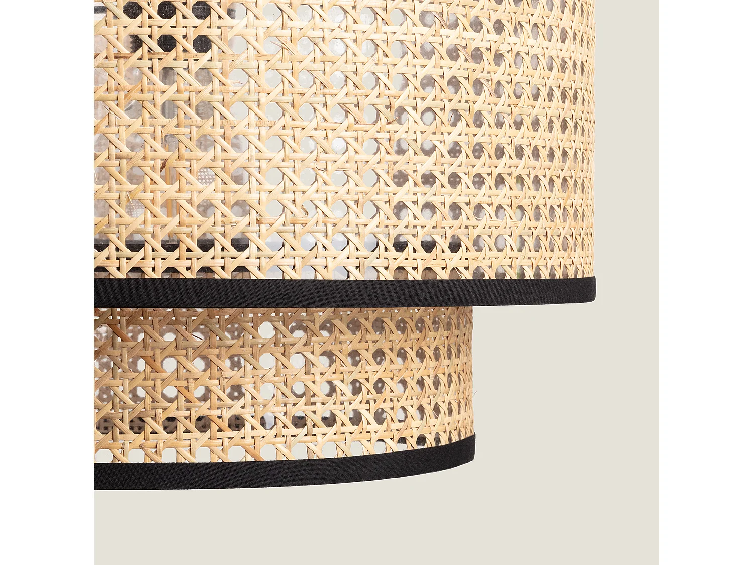 Suspension Rotin Huela Doppio Naturel