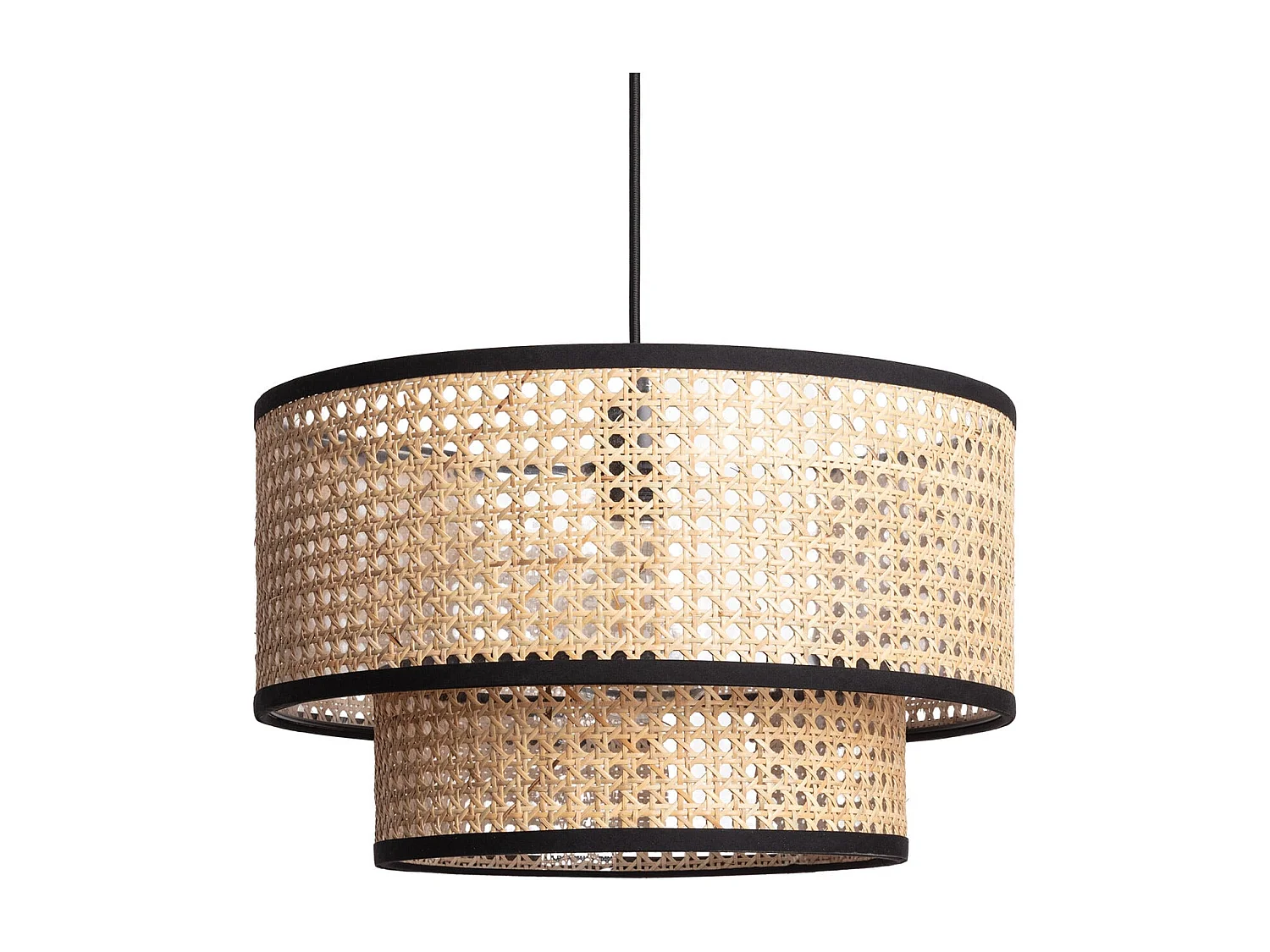 Suspension Rotin Huela Doppio Naturel