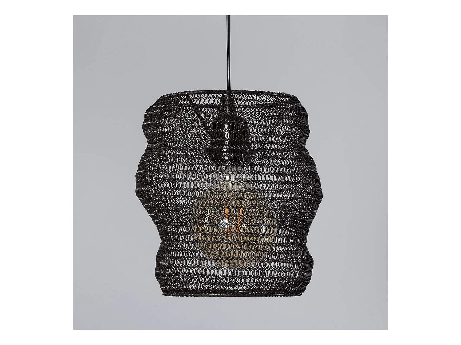 Lámpara Colgante Metal Milos S Negro