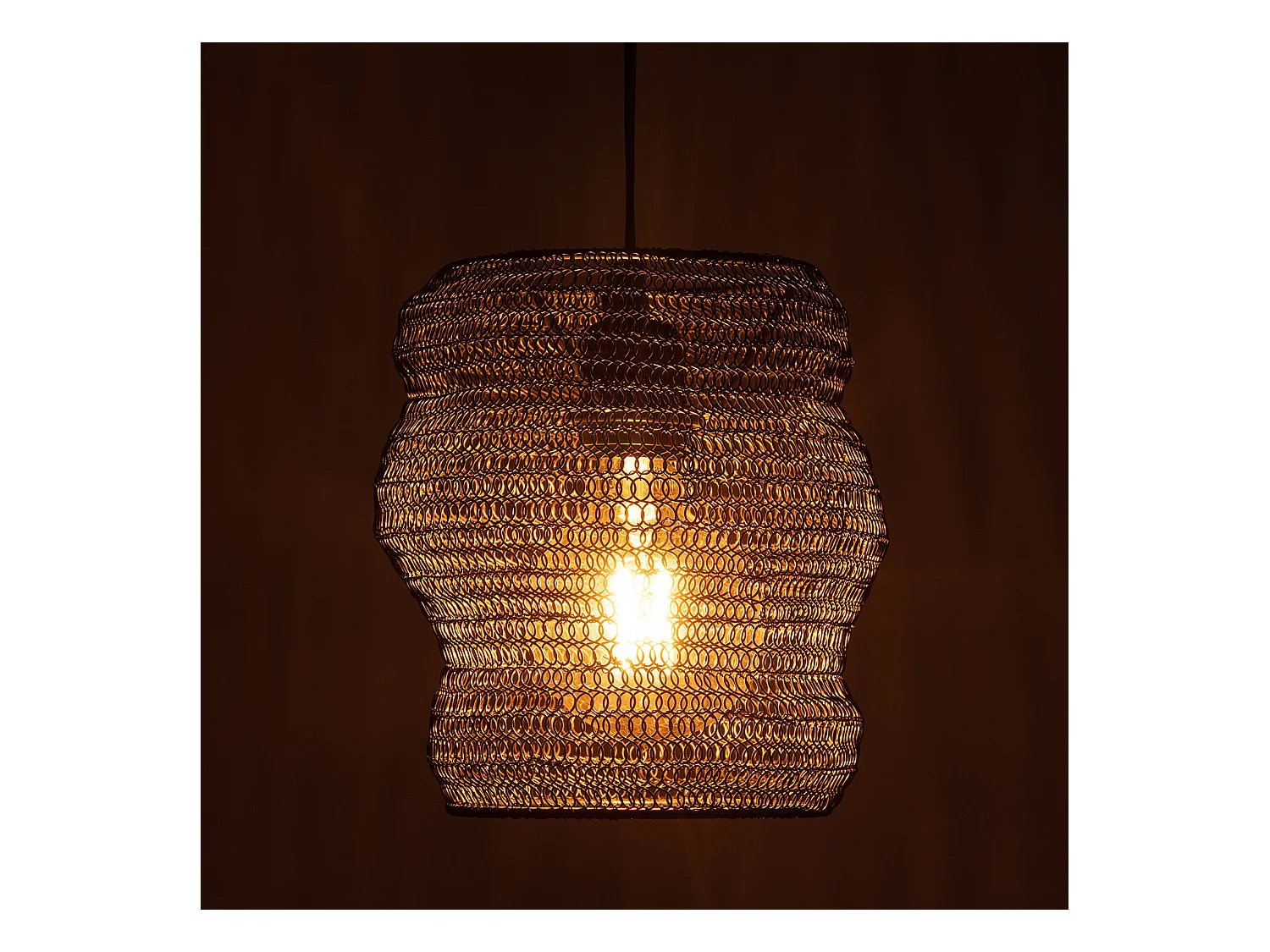 Lámpara Colgante Metal Milos S Negro