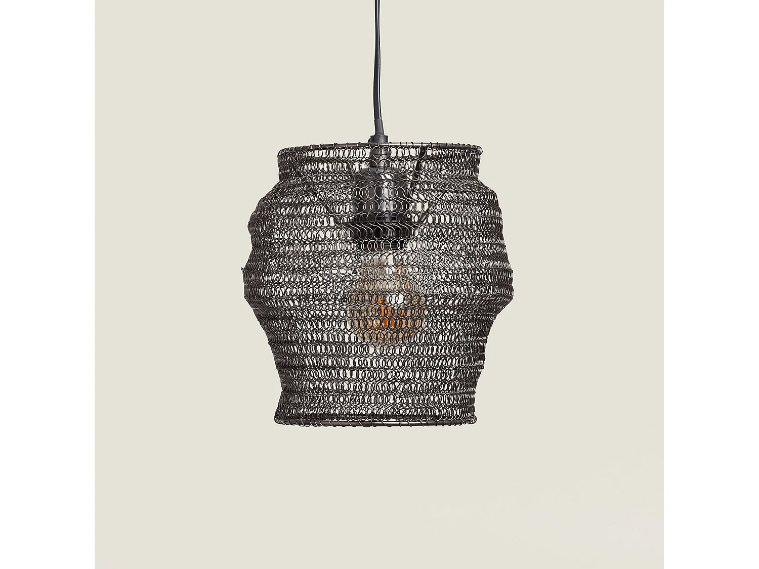 Suspension Métal Kimolos Noir