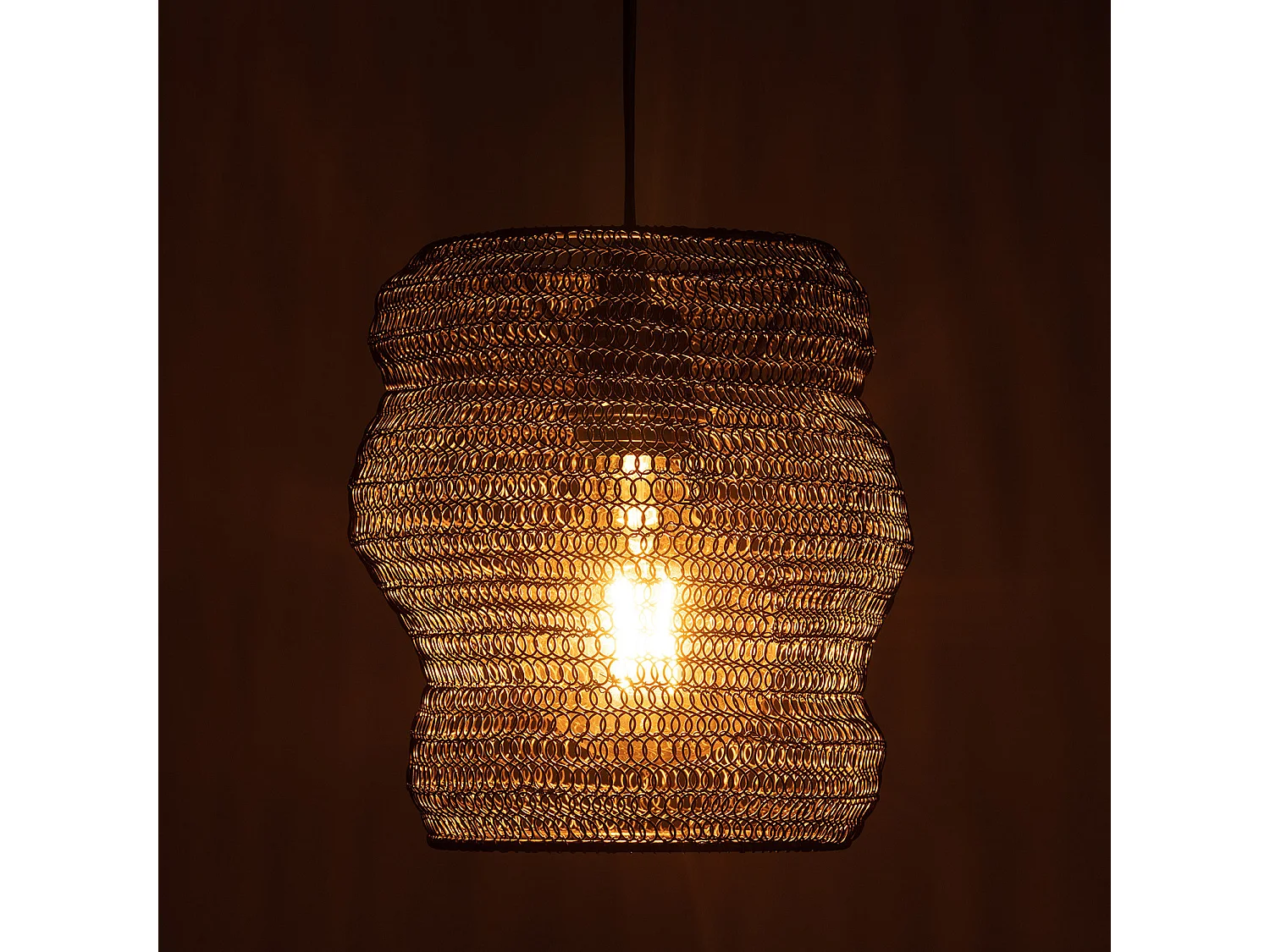 Suspension Métal Milos  Noir