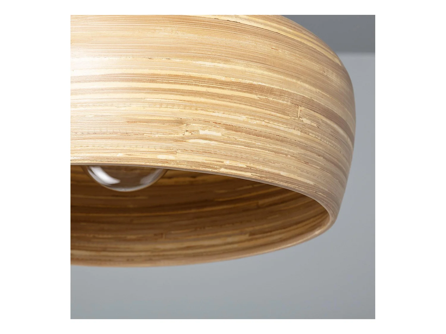 Paralume Lampada a Sospensione Bambù Shuka Sari ILUZZIA Naturale