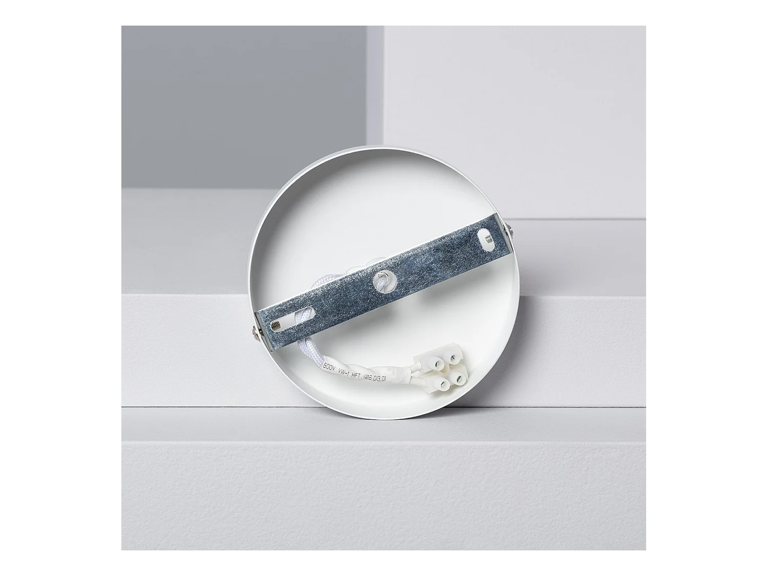 Lámpara Colgante Ratán y Metal Sliema Blanco