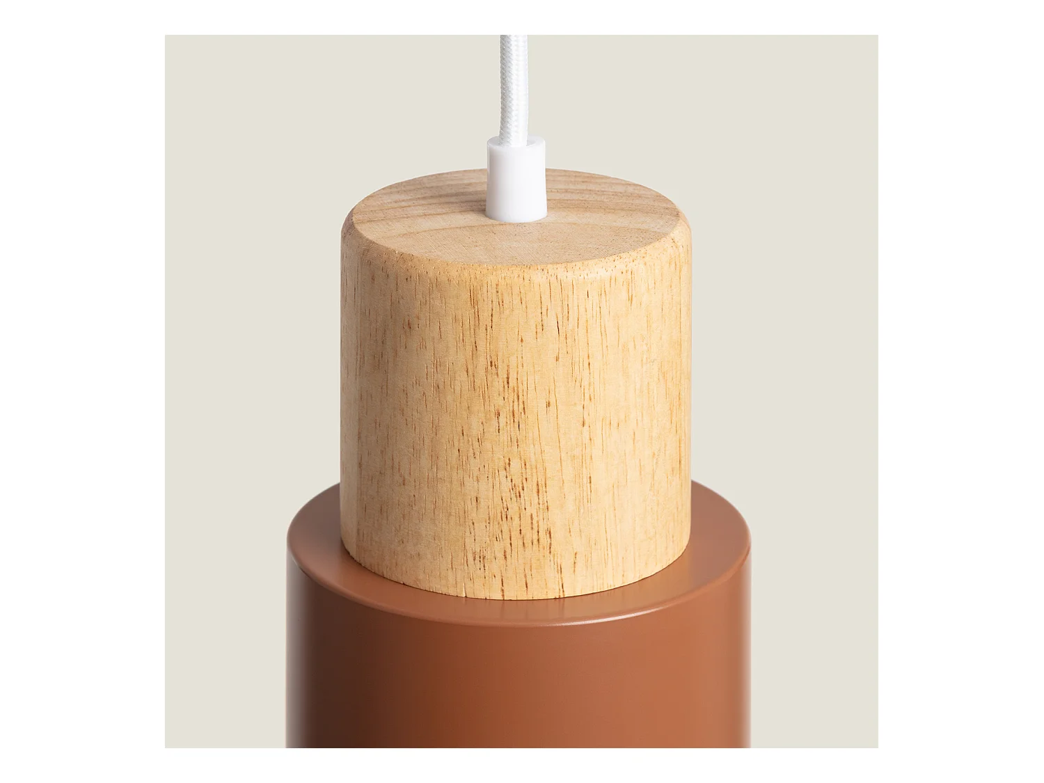 Suspension Bois et Métal Kidonge  Brun