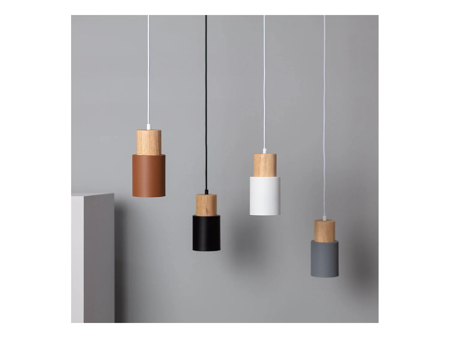 Suspension Bois et Métal Kidonge  Brun