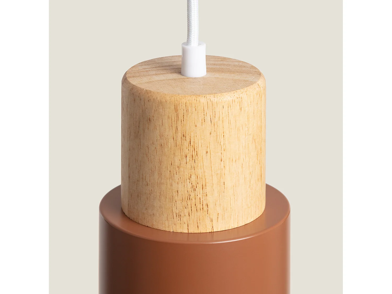 Suspension Bois et Métal Kidonge  Brun