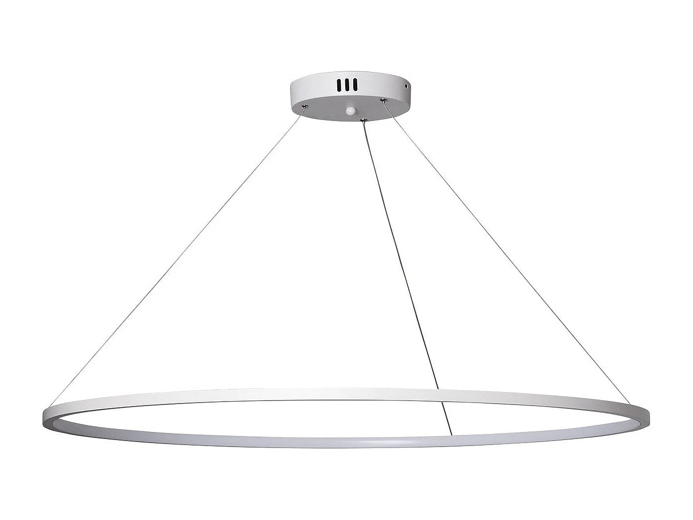 Lámpara Colgante LED 28W Aluminio CCT Seleccionable Big Ivalo Ø 1 Metro Blanco