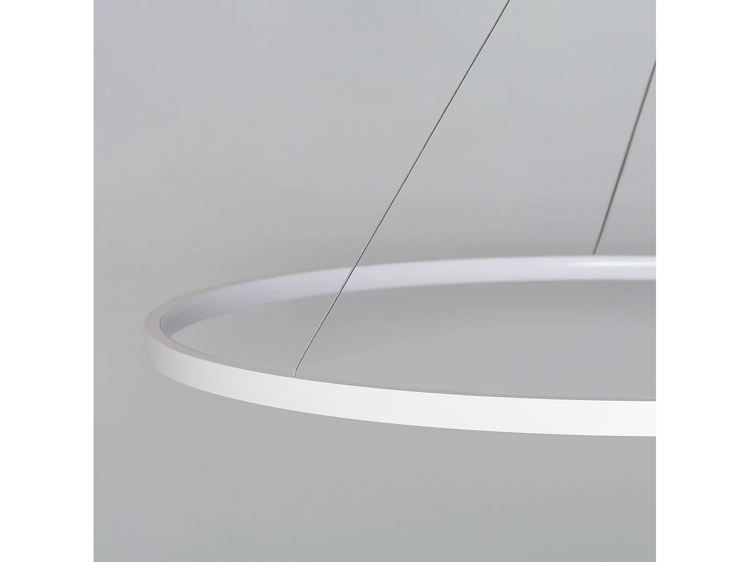 Lámpara Colgante LED 28W Aluminio CCT Seleccionable Big Ivalo Ø 1 Metro Blanco