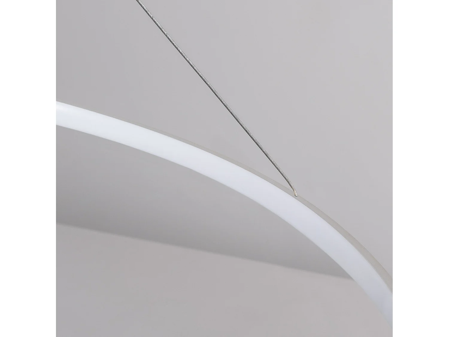 Lámpara Colgante LED 28W Aluminio CCT Seleccionable Big Ivalo Ø 1 Metro Blanco