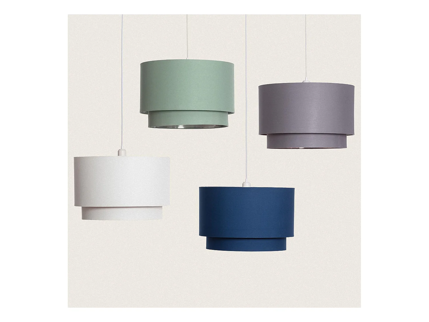 Suspension Tissu Bello Duo Reflejo Blanc