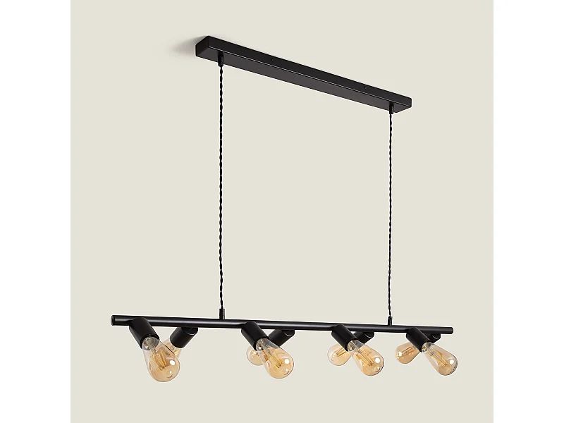 Lámpara Colgante Lineal Metal Garland Negro