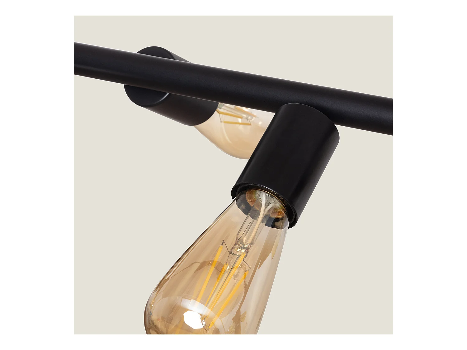 Lámpara Colgante Lineal Metal Garland Negro