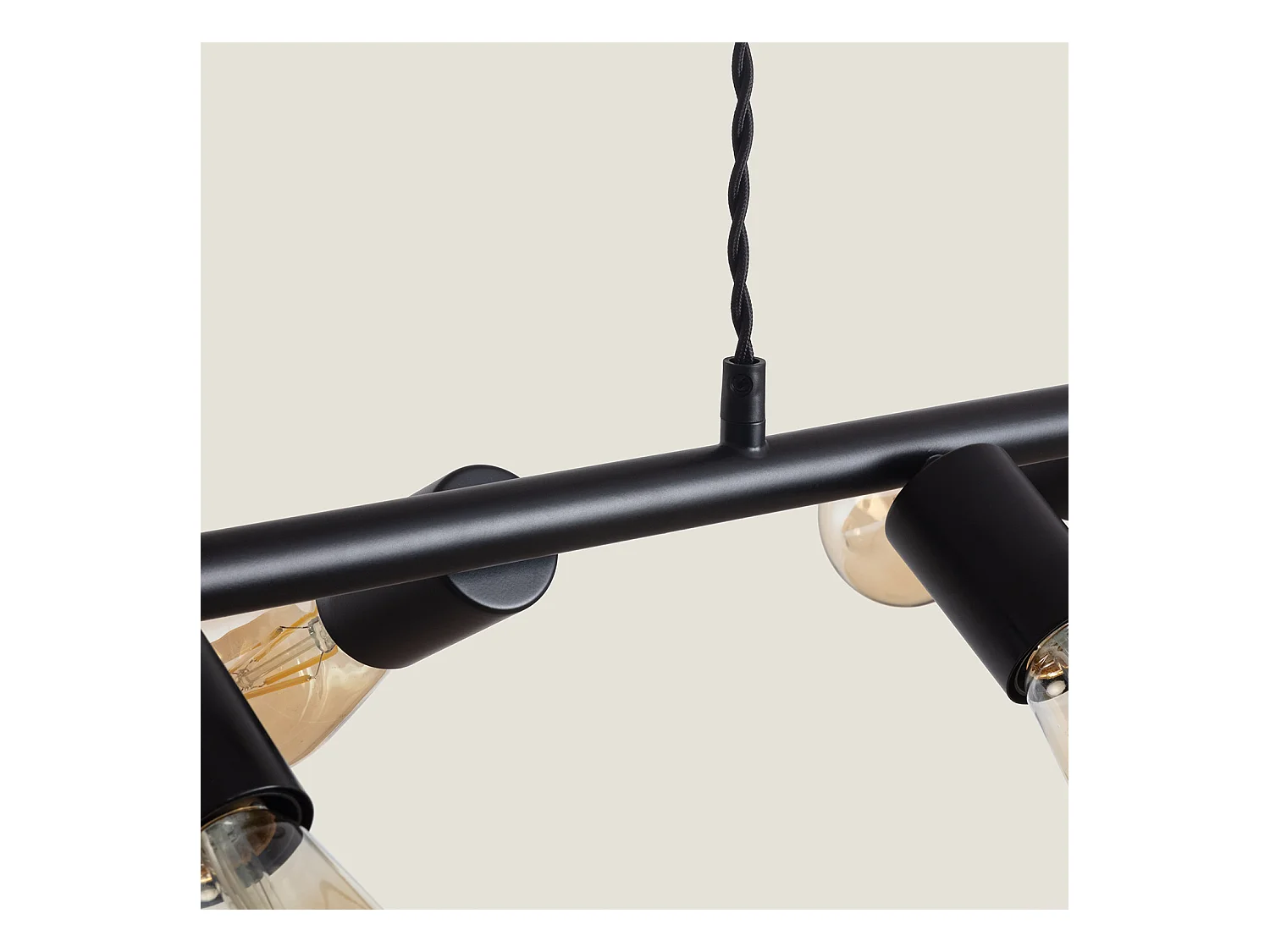 Lámpara Colgante Lineal Metal Garland Negro