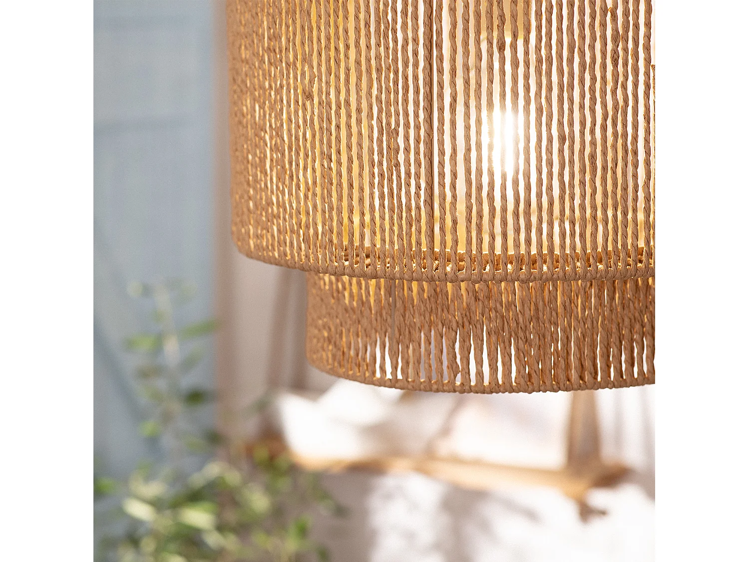 Suspension Papier Tressé Kena Naturel