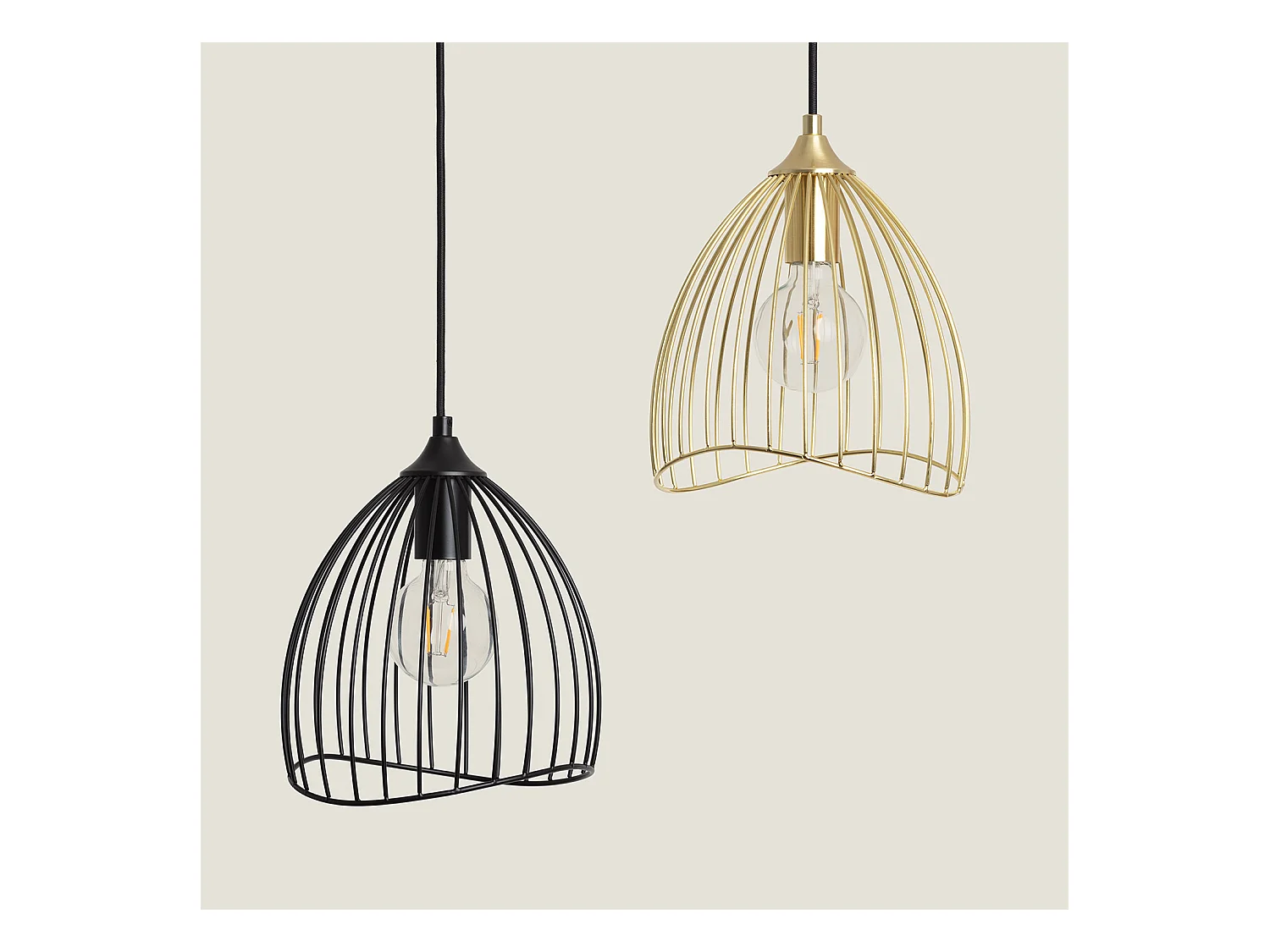 Lampada a Sospensione Metallo Kibanda Bellús Nero