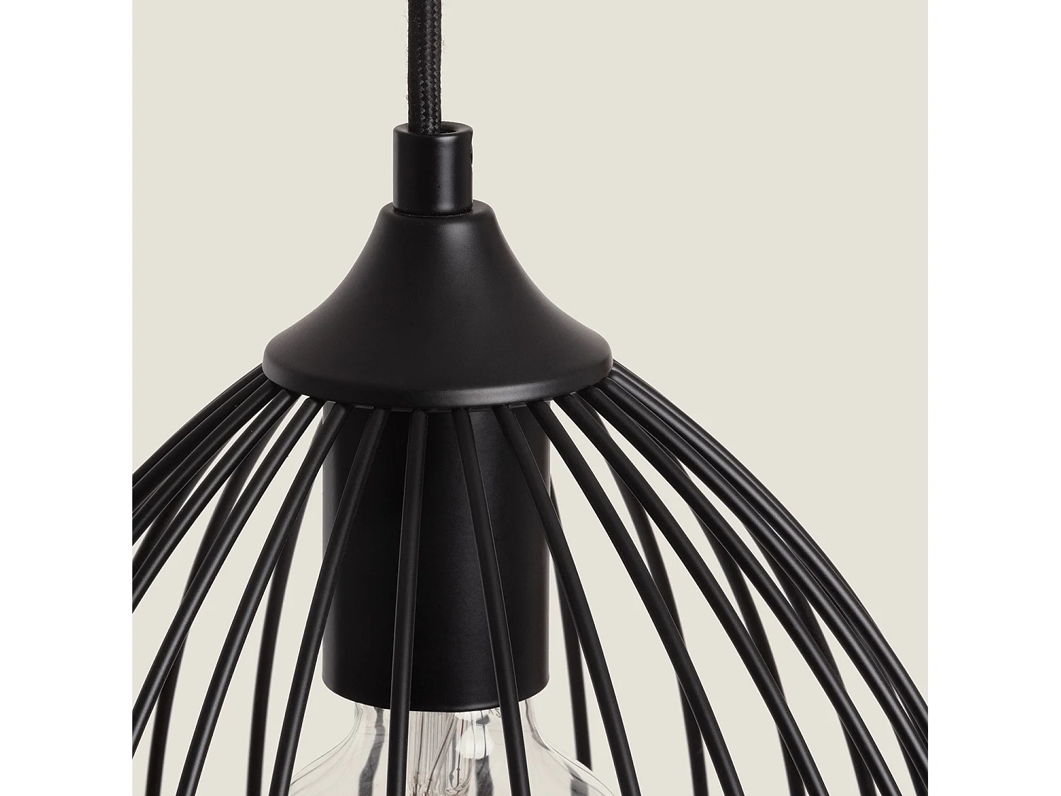 Lampada a Sospensione Metallo Kibanda Bellús Nero