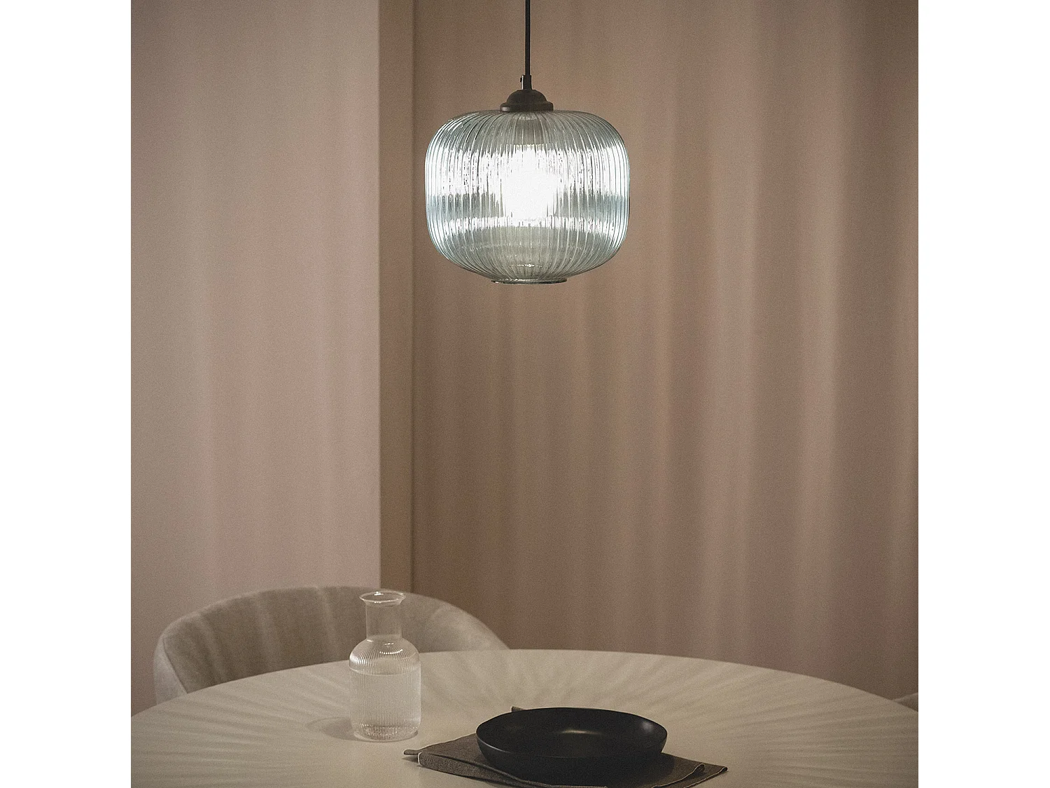 Suspension Verre Modra Bleu