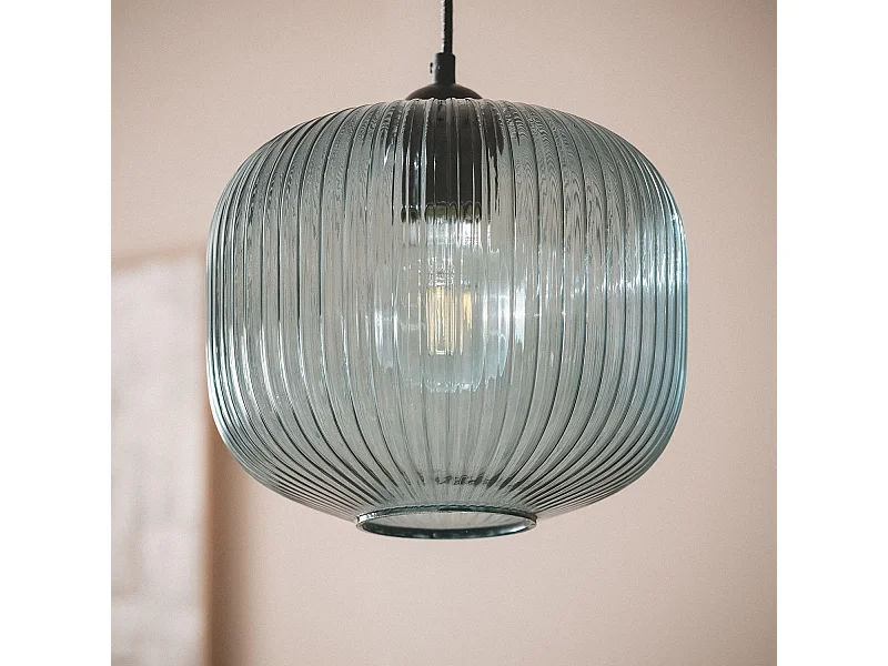 Suspension Verre Modra Bleu