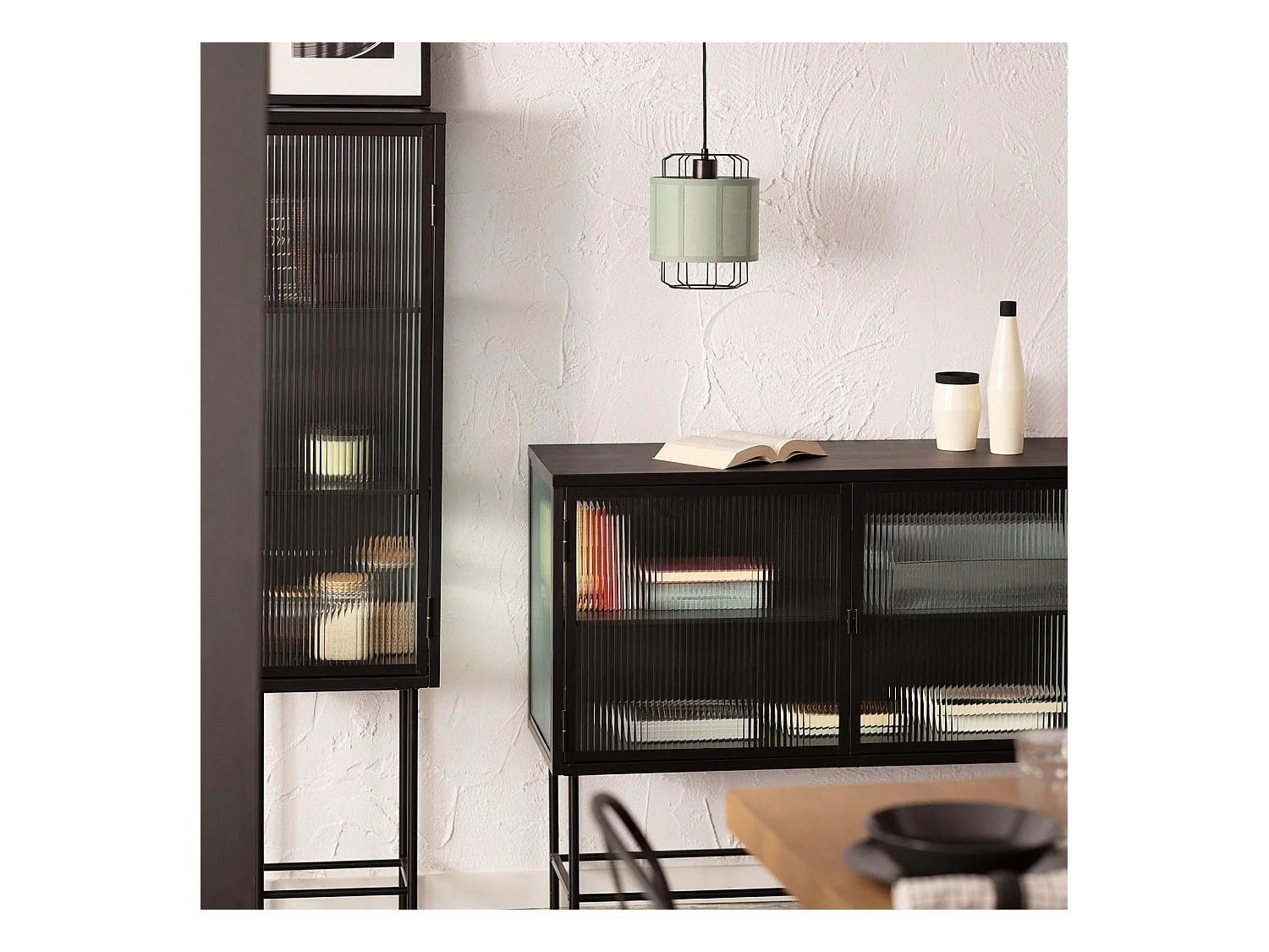 Lampada a Sospensione Tessuto Pointiza Rosso Mattone