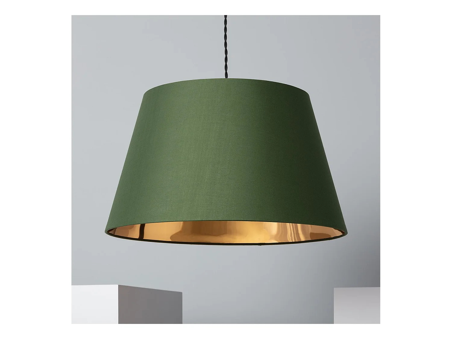 Lámpara Colgante Textil Baharia Verde Camo