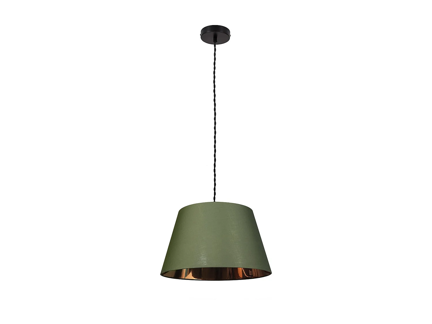 Lampada a Sospensione Lino Baharia Verde Militare