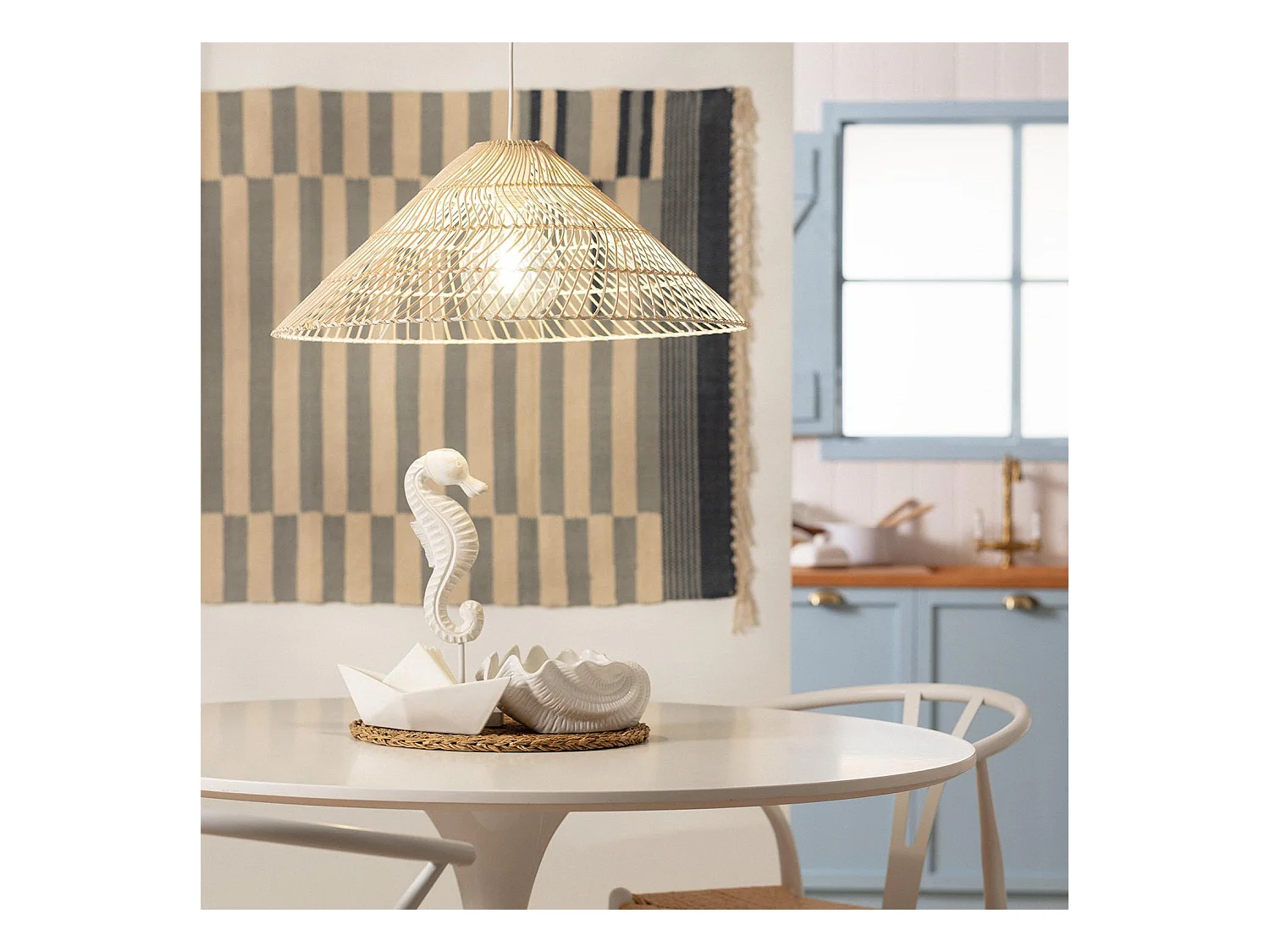 Lámpara Colgante Ratán Keops Natural