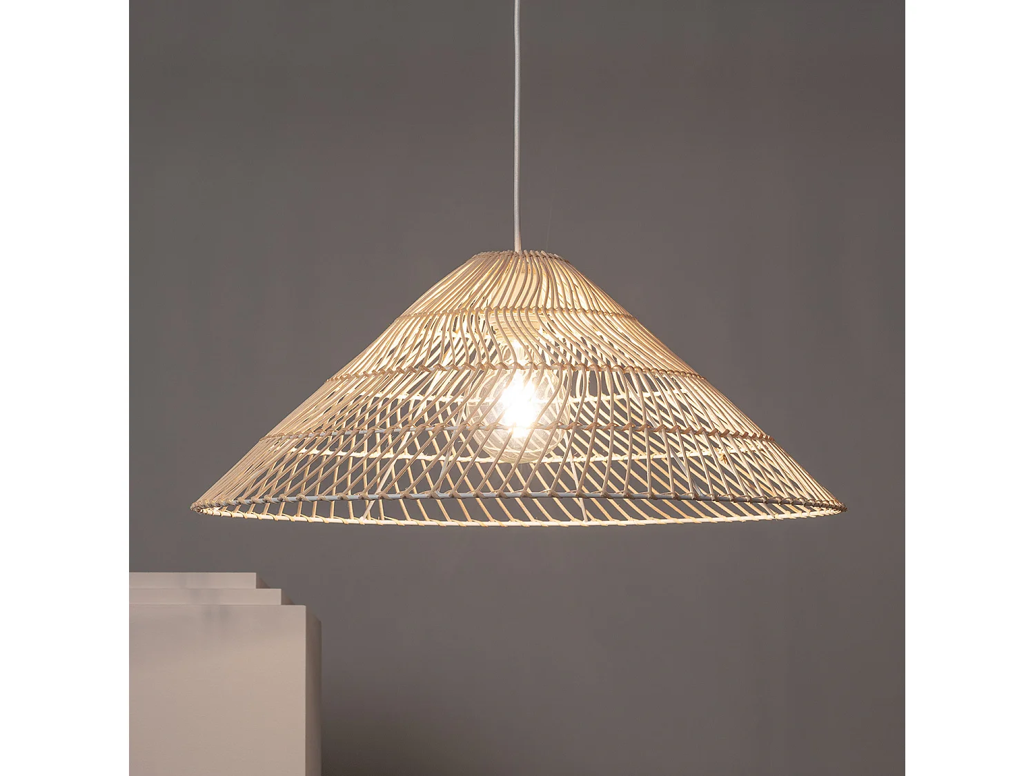 Suspension Rotin Keops Naturel