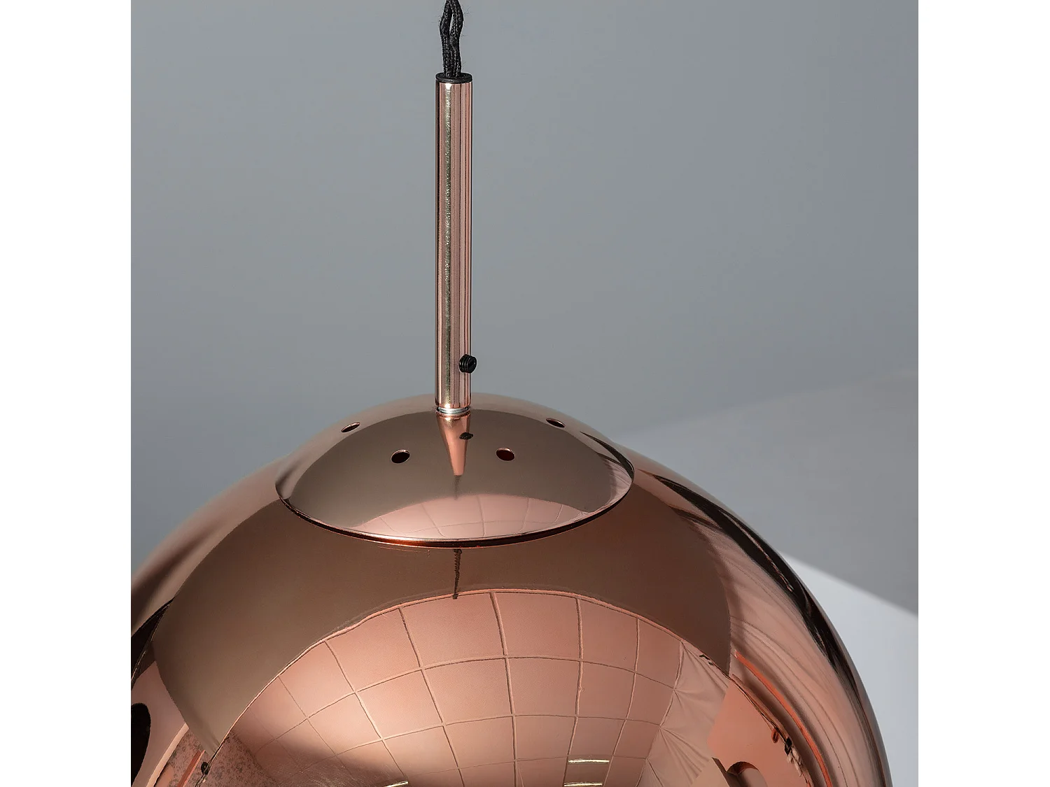 Suspension Métal et Verre Yelitza  Or rose