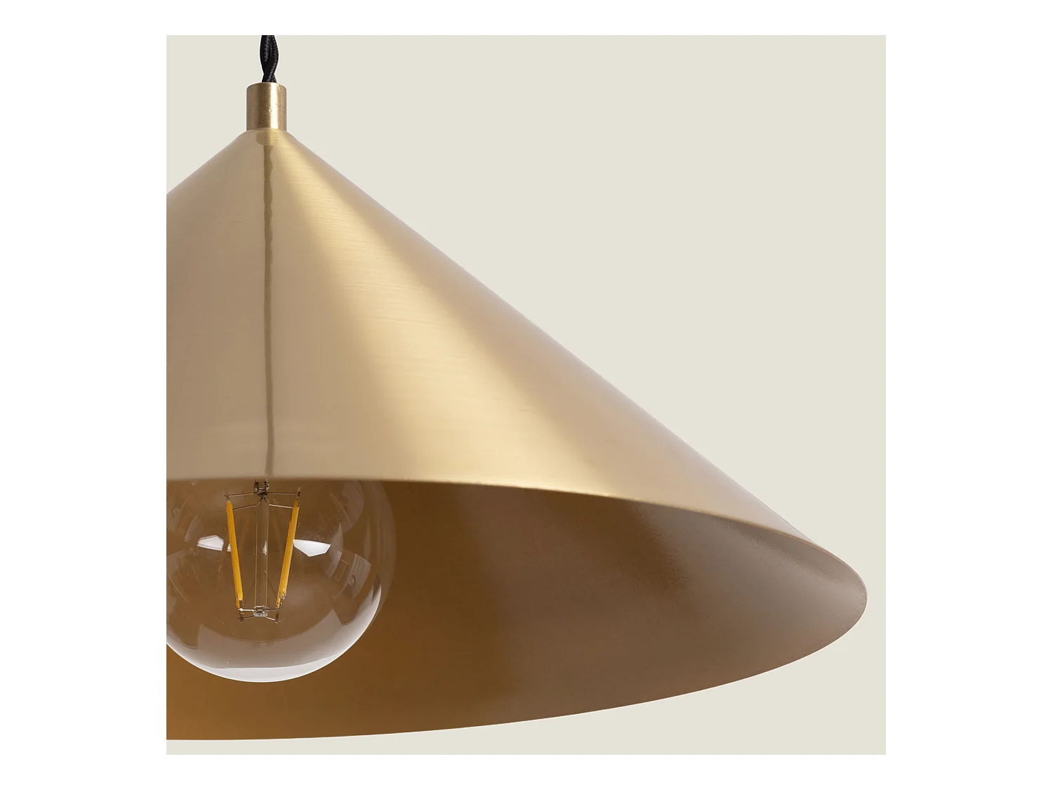 Lámpara Colgante Metal Chipén Dorado