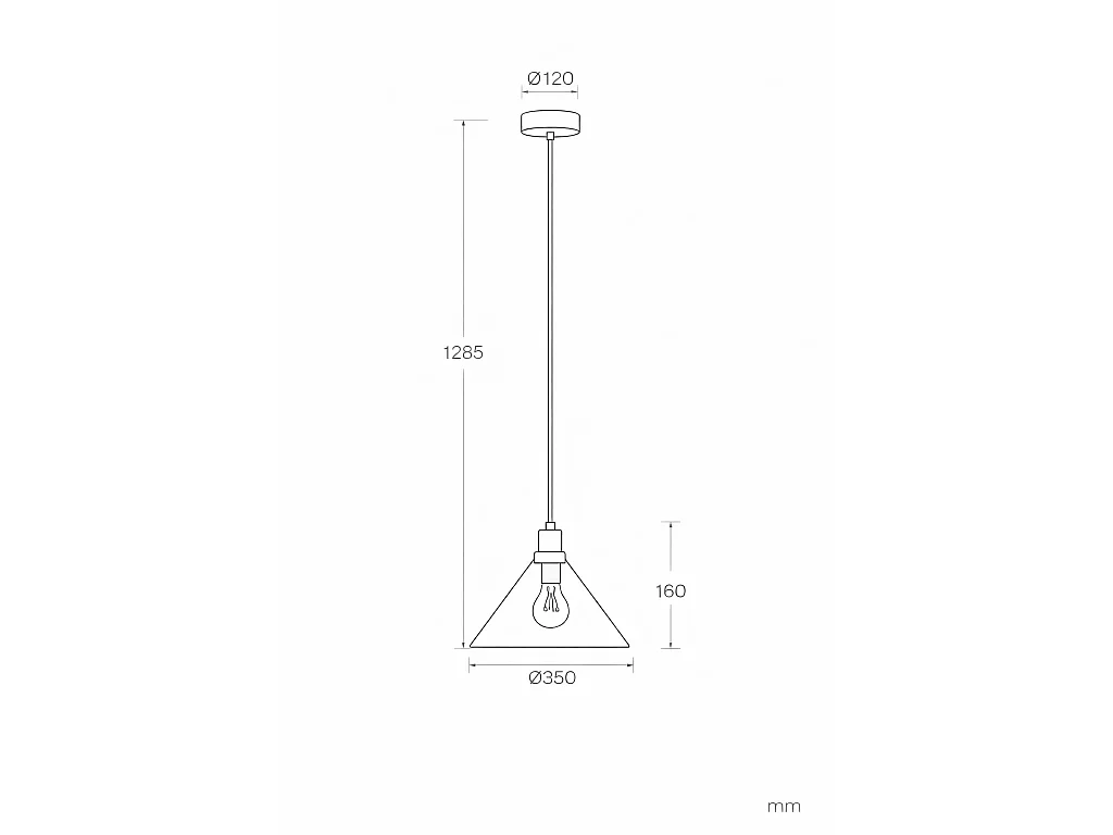 Lampada a Sospensione Metallo Chipen Oro