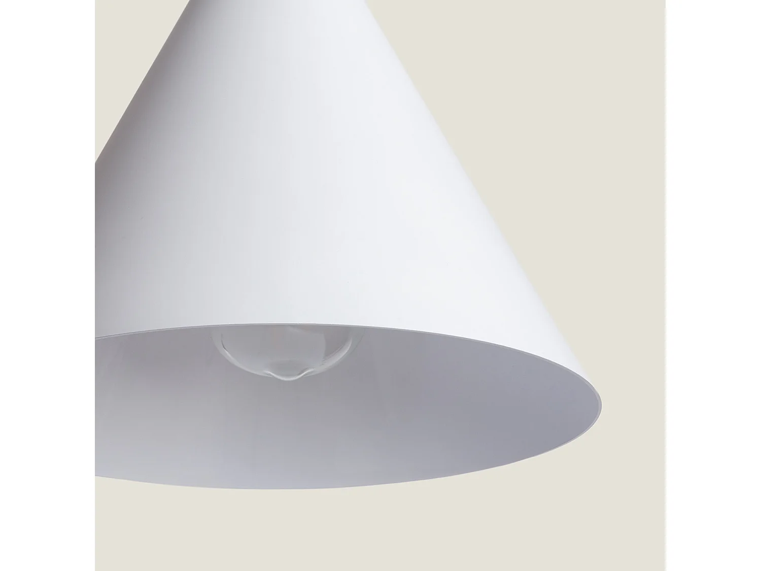 Suspension Aluminium et Bois Arbat Blanc