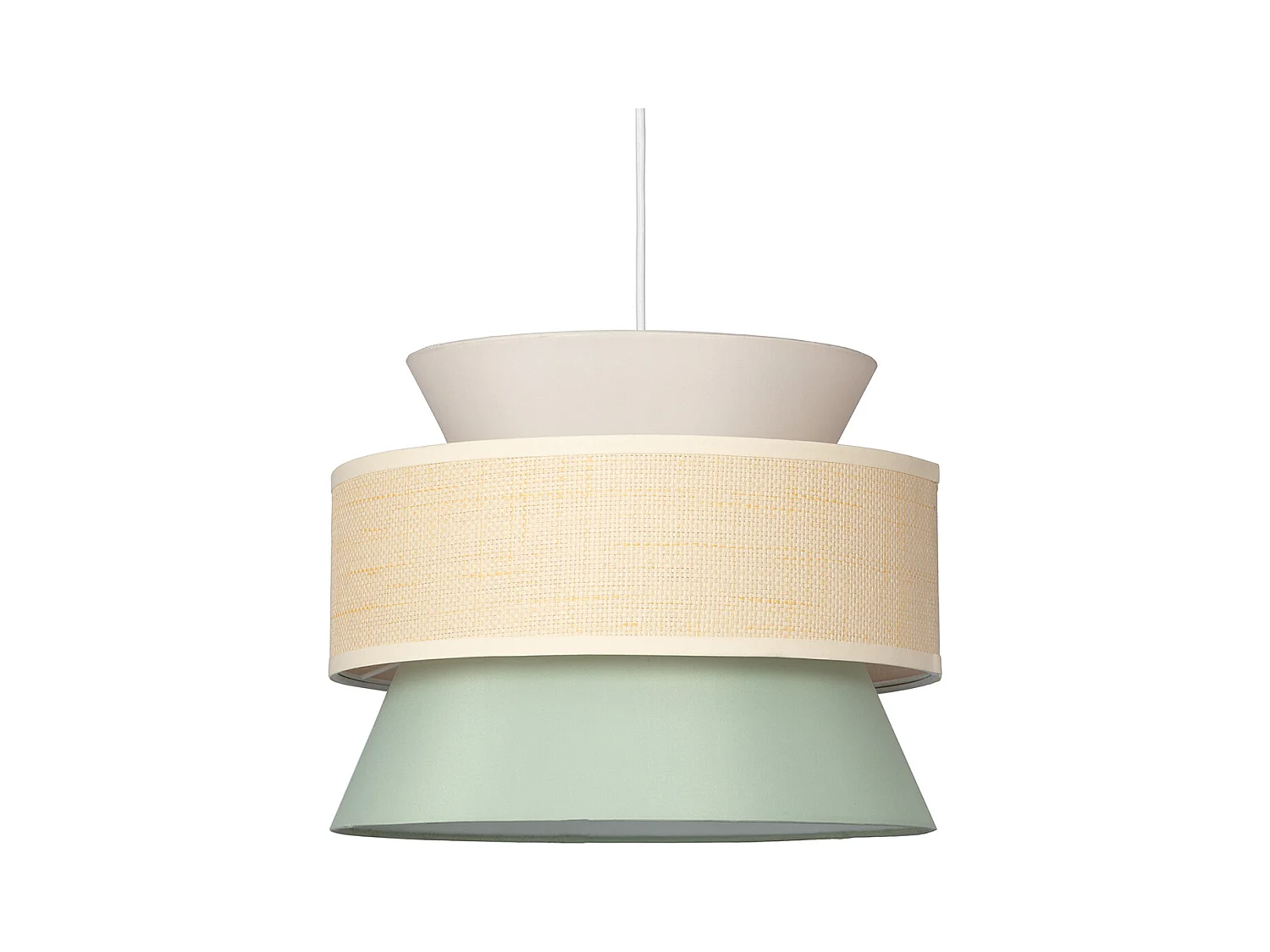 Lampada a Sospensione Tessuto Chulu Verde