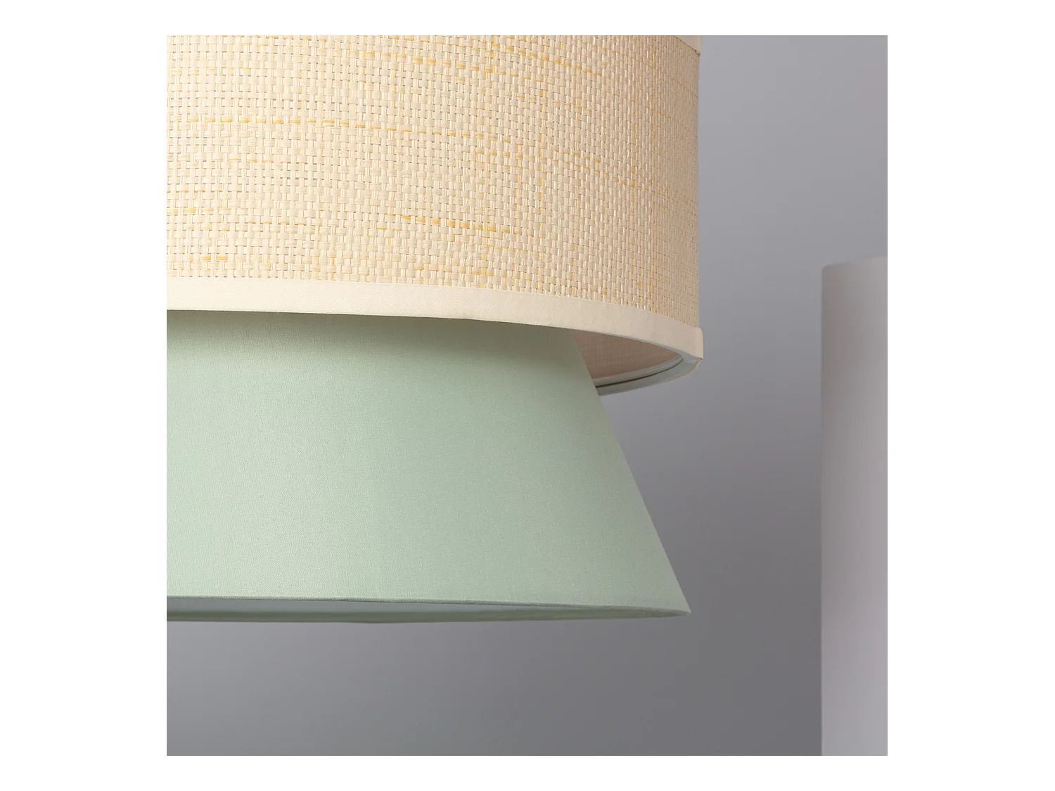 Lampada a Sospensione Tessuto Chulu Verde