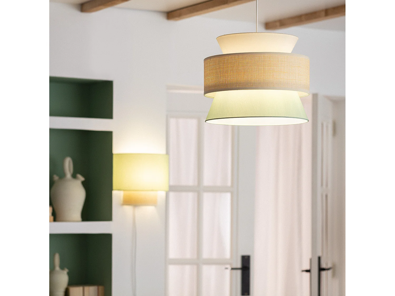 Suspension Tissu Chulu Vert