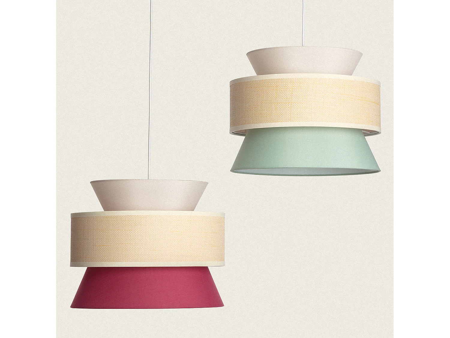 Suspension Tissu Chulu Vert