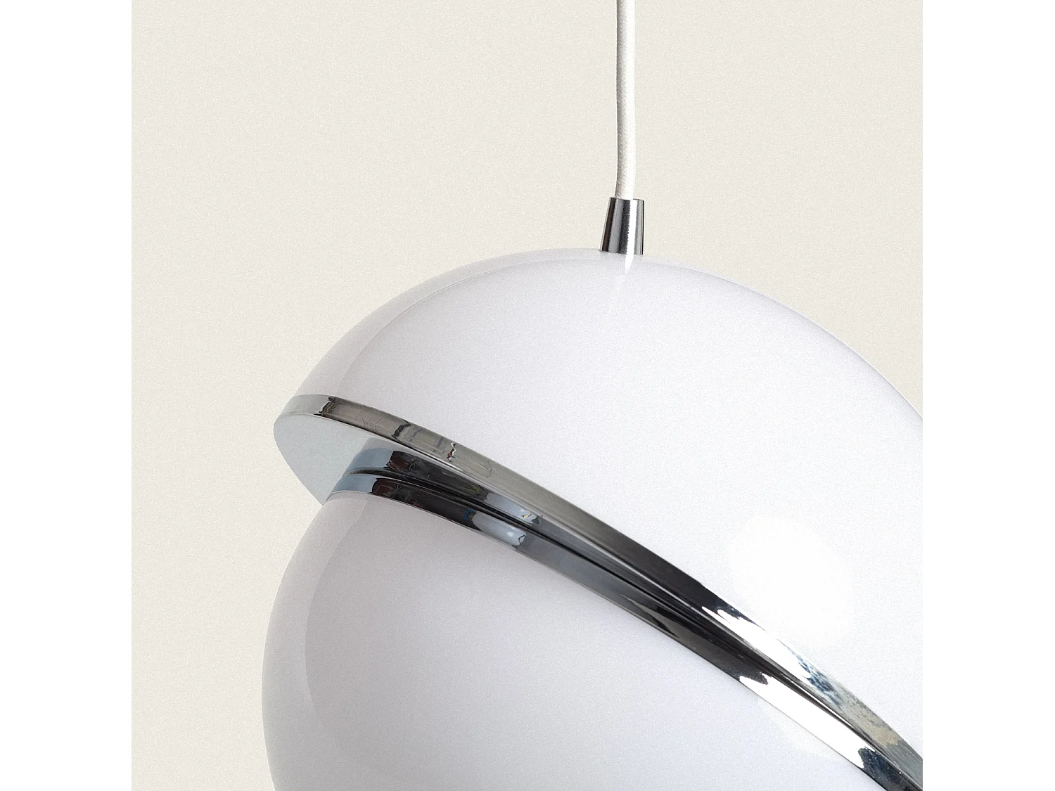 Suspension Métal Venus Chromé