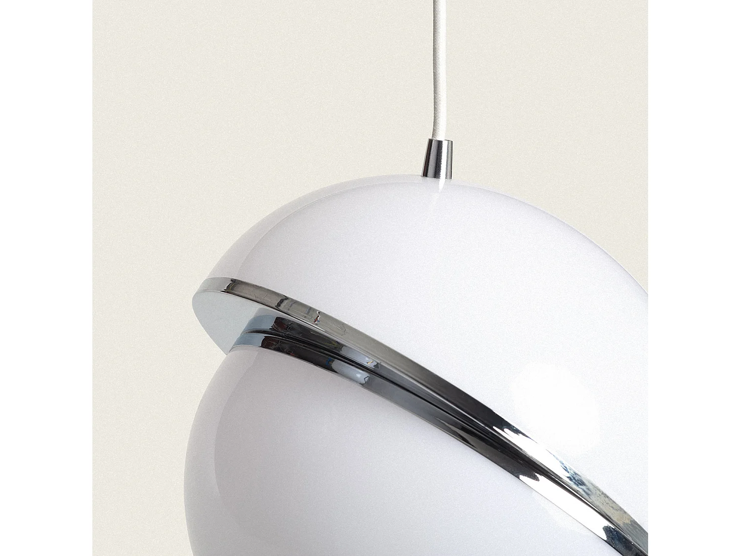 Suspension Métal Venus Chromé