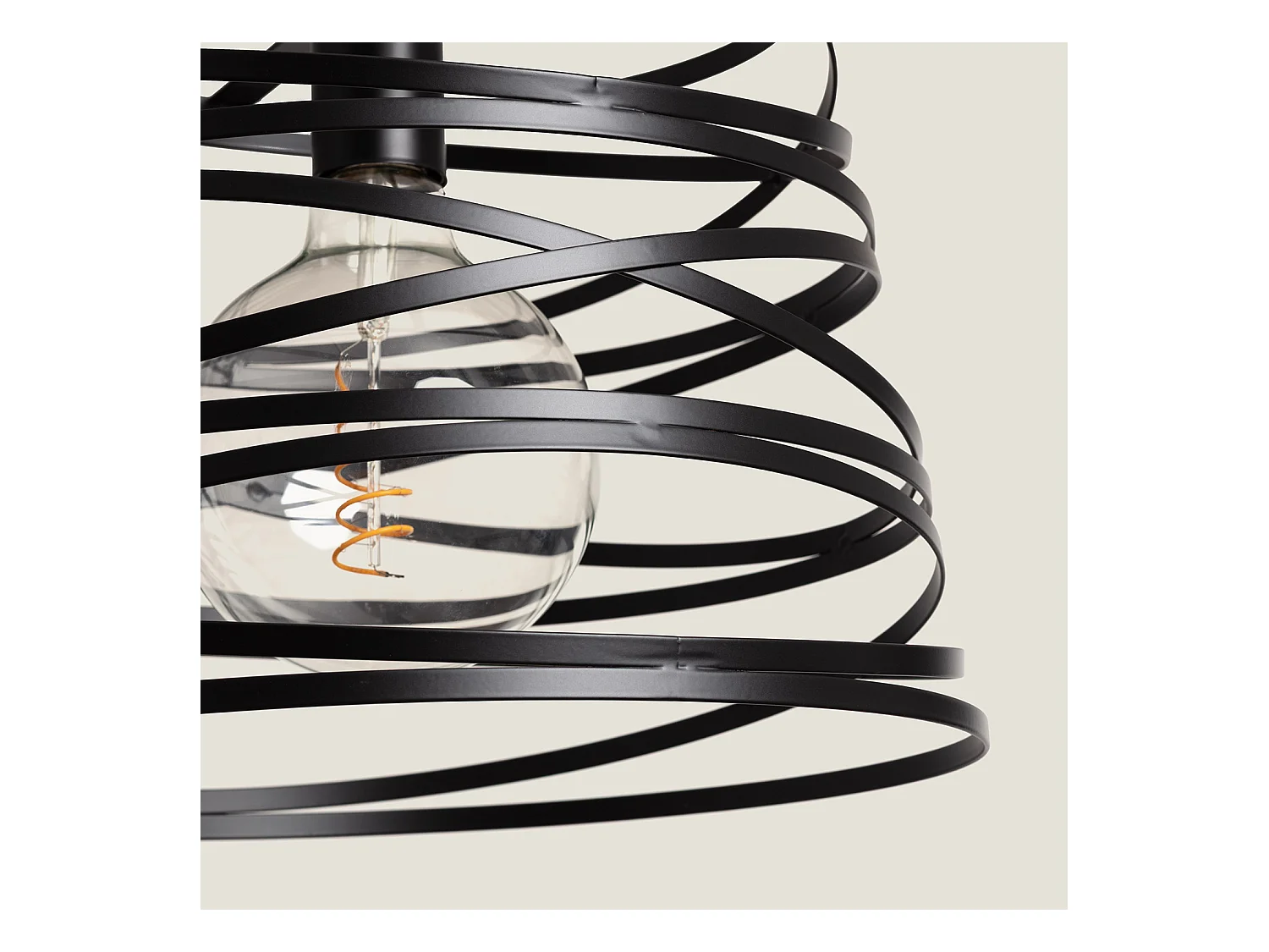 Lampada a Sospensione Metallo Hura Nero