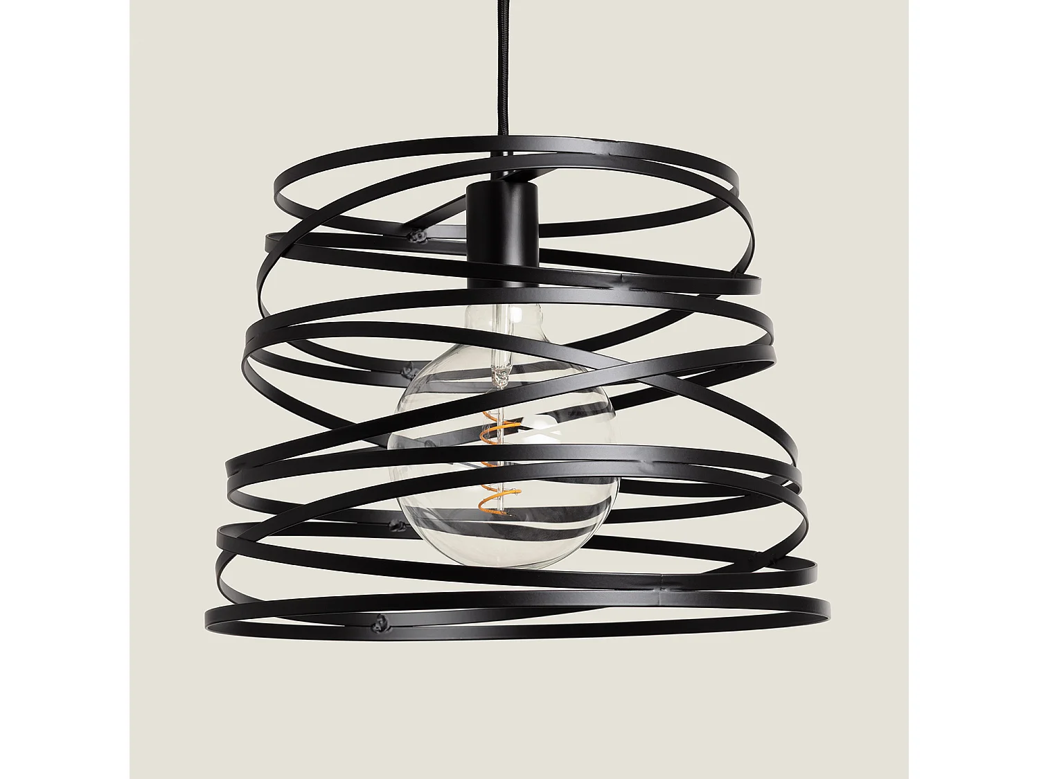 Suspension Métal Hura  Noir