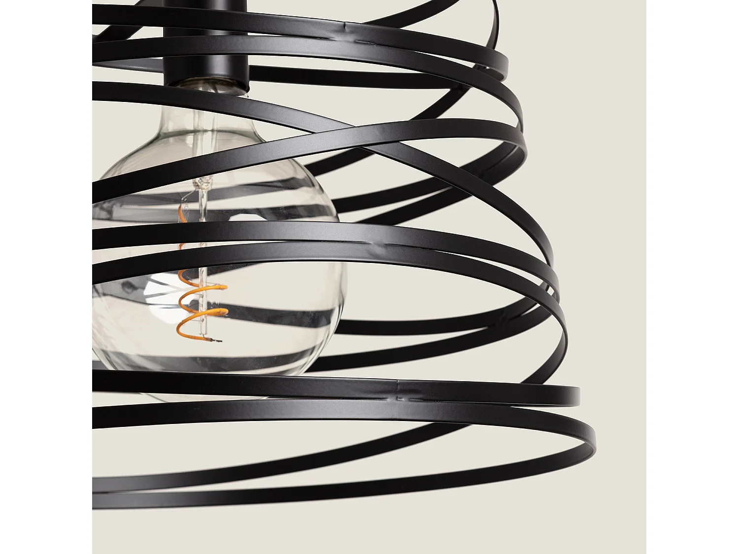 Suspension Métal Hura  Noir