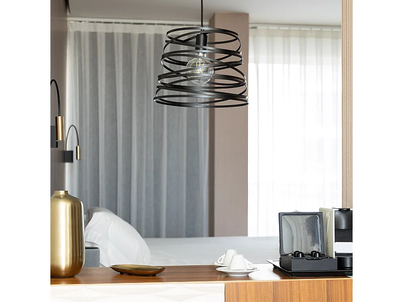 Suspension Métal Hura  Noir