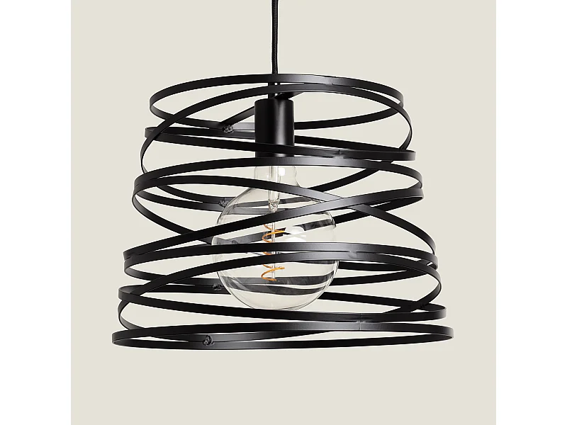 Suspension Métal Hura  Noir